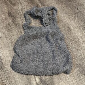 SKIMS Gray Fuzzy Intimate Top